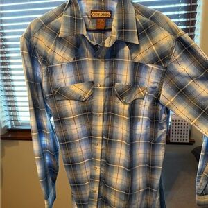 Cody James Men's Blue Plaid Casual Shirt